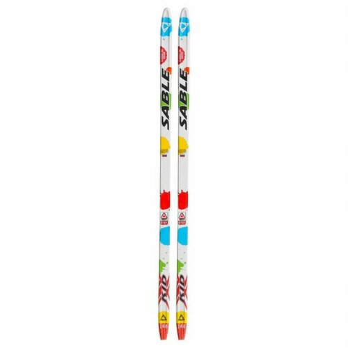 Лыжи пластиковые «бренд ЦСТ» step, 140 см, без креплений, с насечкой, цвета микс