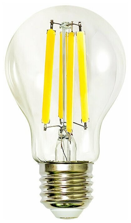 фото Лампочка светодиодная филаментная GIS-SOLAR А60-E27-12Вт-6000К-220В