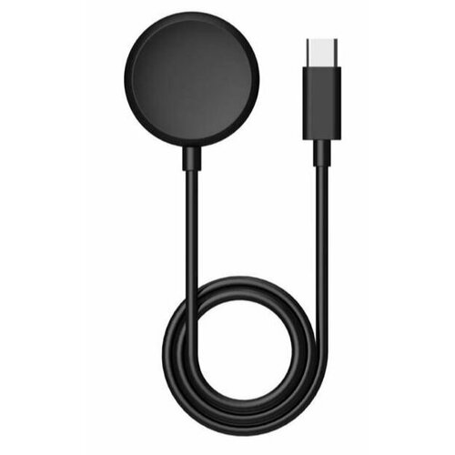 Беспроводное зарядное устройство магнитное для часов Google Pixel Watch Type-C Черный