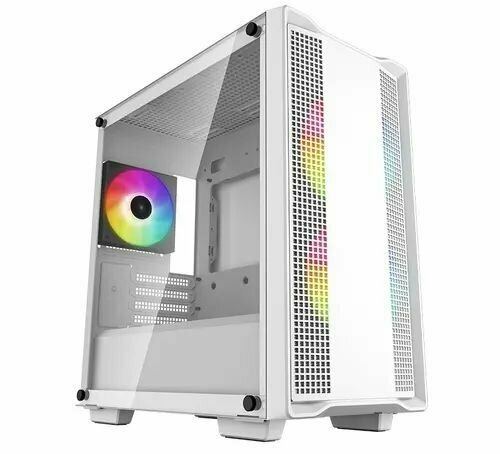 Deepcool CC360 WH ARGB без БП, боковое окно (закаленное стекло), белый, mATX