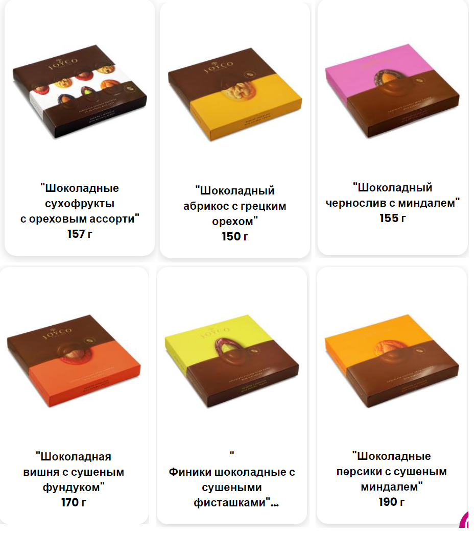 Подарочный набор JOYCO Шоколадные конфеты "Сухофрукт финика в шоколаде с фисташкой", 190 г - фотография № 5