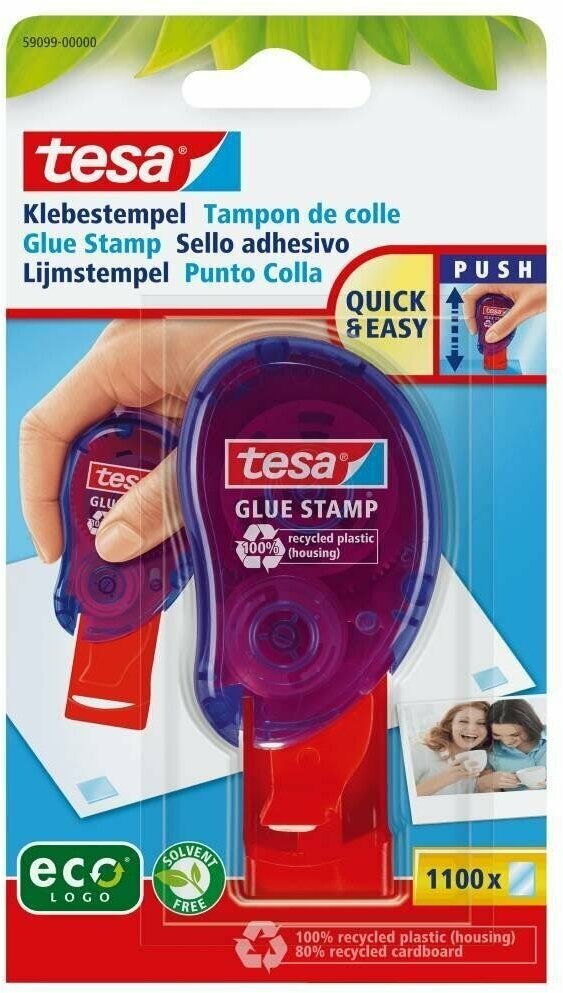 фото Клей-штемпель tesa, 14 м x 8.4 мм Прозрачный