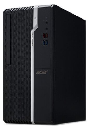 Компьютер ACER Veriton S2680G i3-10105/8GB DDR4 2666/256GB SSD M.2/Intel UHD 630/DVD-RW/USB KB &Mouse/NoO Black