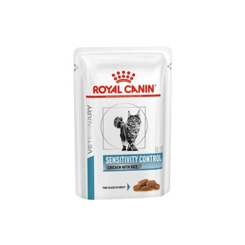 Royal Canin (вет. паучи) RC Паучи для кошек при пищевой аллергии с острой непереносимостью (Sensitivity control chicken with rice pouch) 40350008R0 0,085 кг 37762 (26 шт)