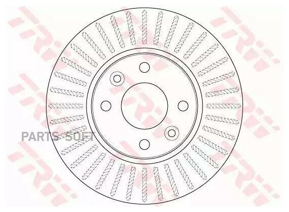 Тормозной диск TRW / арт. DF6186 - (1 шт)