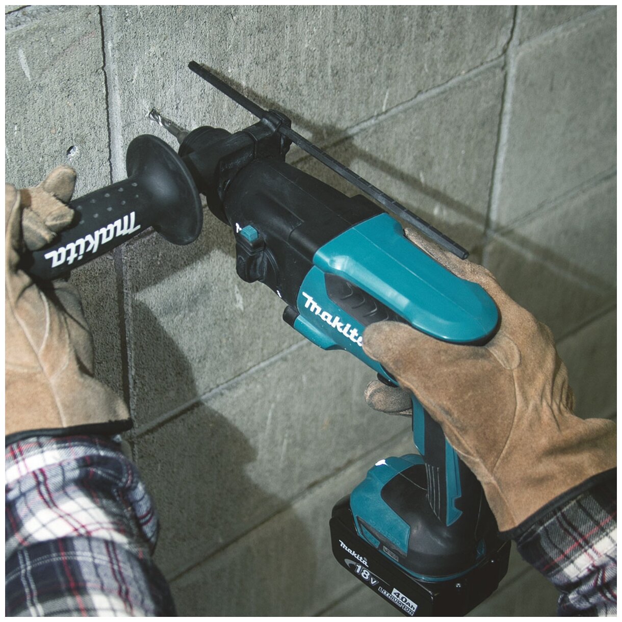 Перфоратор аккумуляторный SDS-plus MAKITA DHR165Z (18 В, 1,5кг, 2реж, без акк , без зар. устр.) - фотография № 11