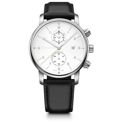 Наручные часы WENGER Часы наручные мужские Wenger Urban Classic Chrono 01.1743.123, серебряный