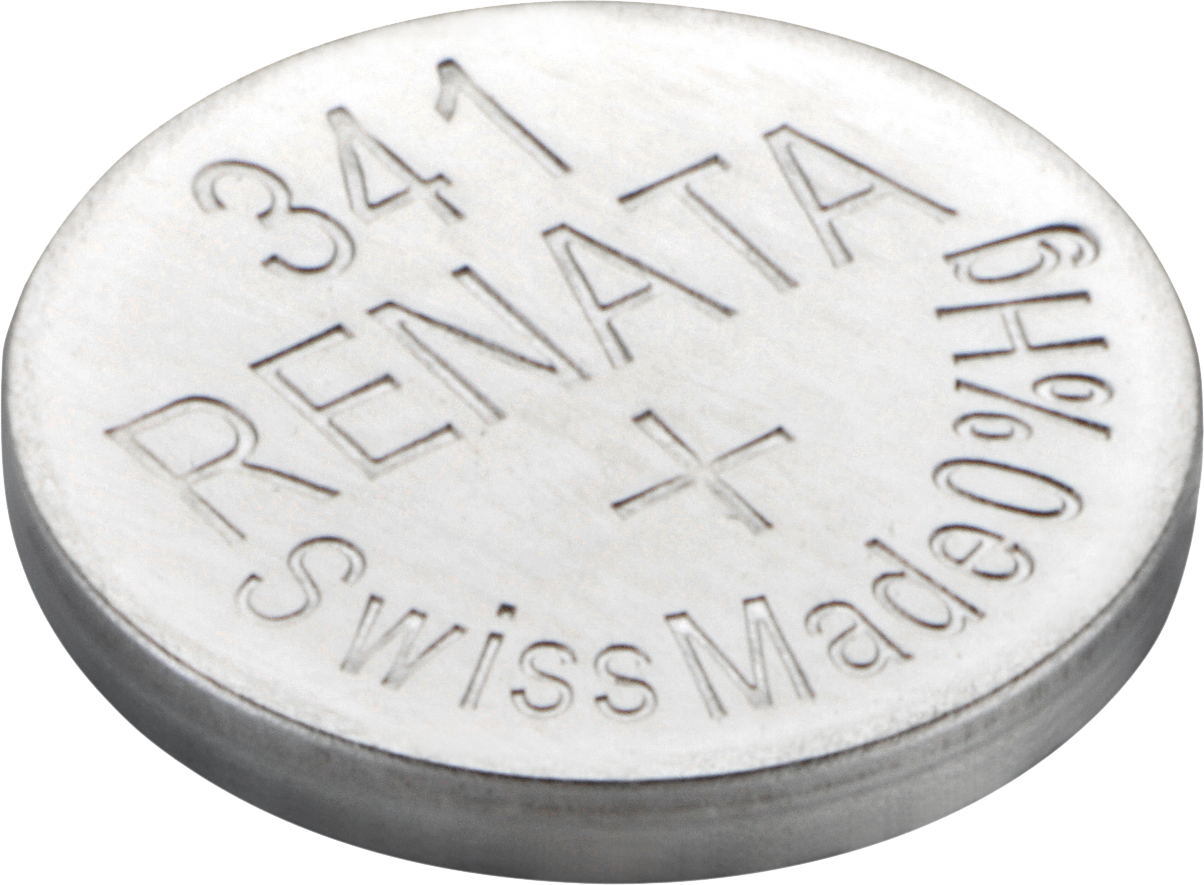 Дисковый элемент питания тип 341 на 1,5В - SR714SW 341 (RENATA) (код заказа 12984 )