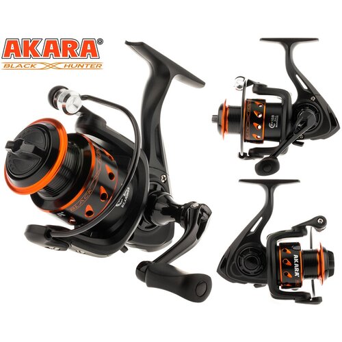 Катушка безынерционная Akara Black Hunter BH1000 9+1 з/ш катушка безынерционная akara pro jig pjf3000 5 1 з ш