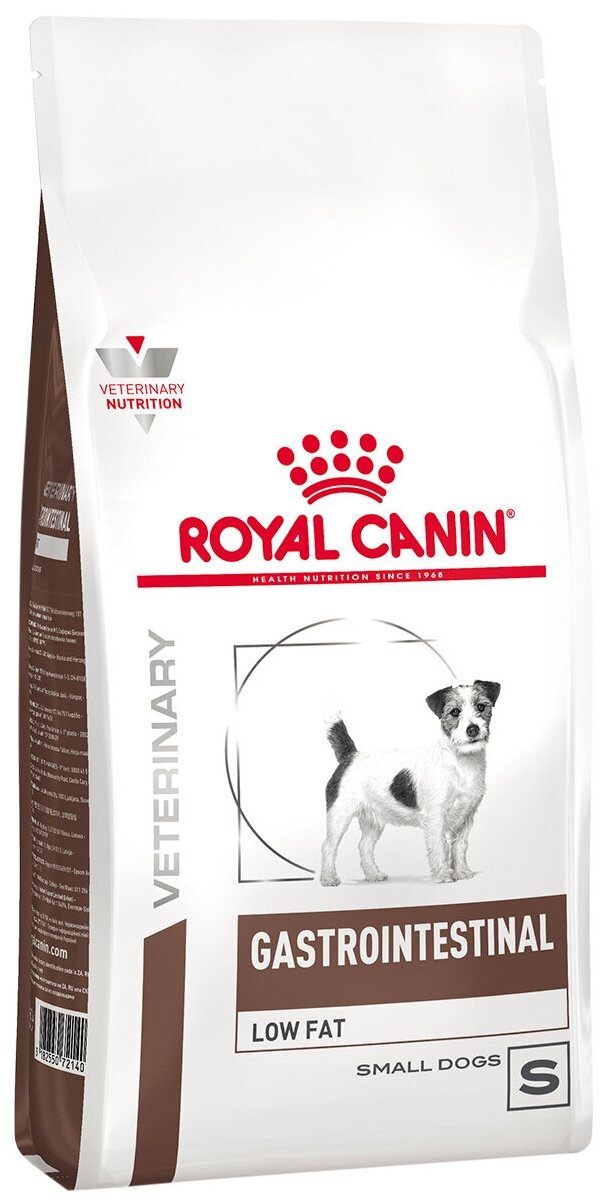 ROYAL CANIN GASTROINTESTINAL LOW FAT SMALL DOG S для взрослых собак маленьких пород при заболеваниях ЖКТ с пониженным содержанием жиров (1 кг)