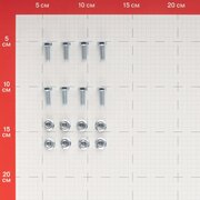 Полка для металлического стеллажа КМ 35x1000x400 мм