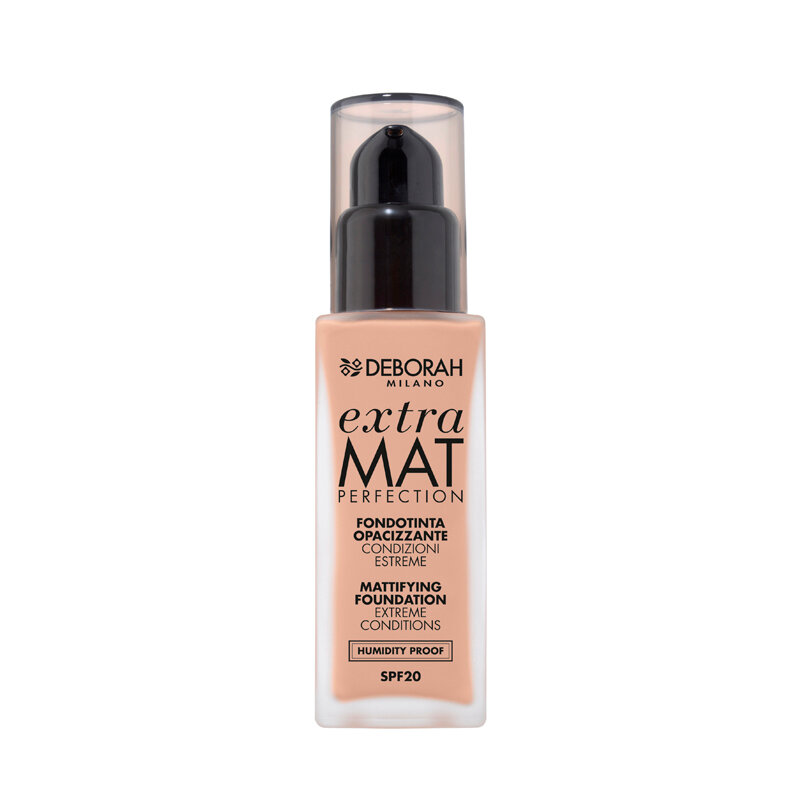 Тональная основа матирующая Deborah Milano Extra Mat Perfection Mattifying Foundation т.02 Бежевый 30 мл