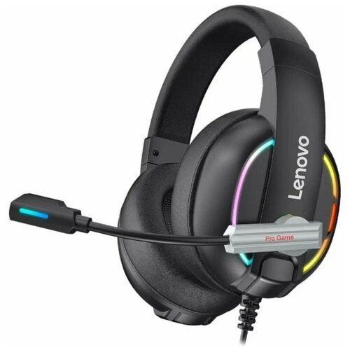 Наушники и гарнитуры проводные игровые Lenovo HU75 геймерские с гарнитурой черный 239000₽