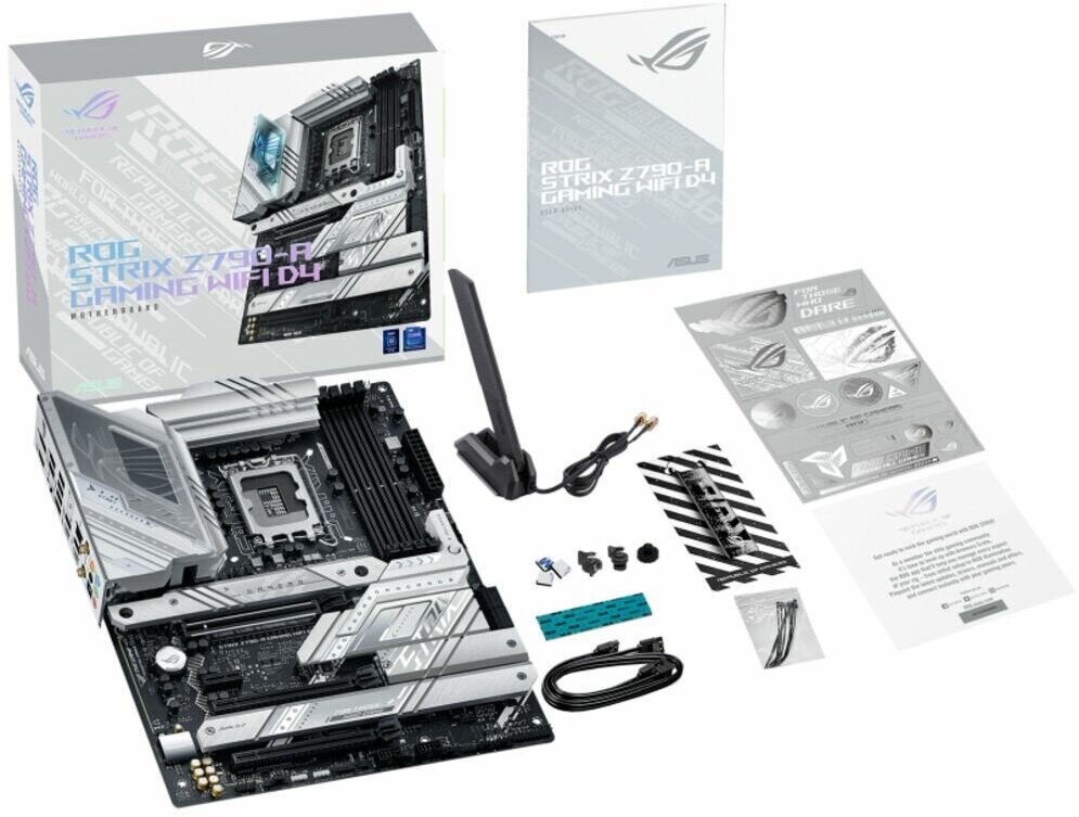 Материнская плата ASUS ROG STRIX Z790-A GAMING WIFI D4, LGA1700, Z790, 4*DDR4, HDMI+DP, 4xSATA3 + RAID, M2, Audio, Gb LAN, USB 3.2, USB 2.0, ATX; 90MB1CN0-M0EAY0 (ROG STRIX Z790-A GAMING WIFI D4) - фото №17