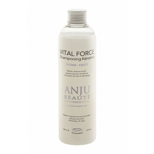 Шампунь Anju Beaute Vital Force Shampooing Keratine для кошек и собак кератиновый для восстановления и увлажнения поврежденной шерсти 250мл