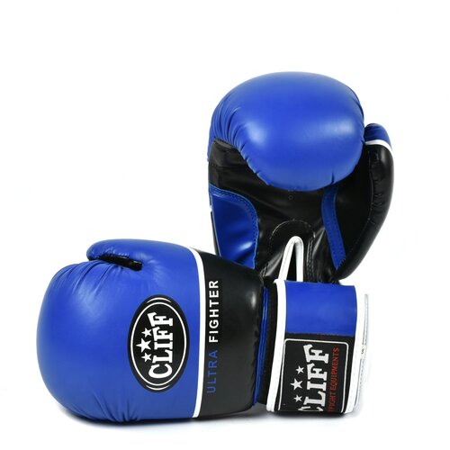 Перчатки боксёрские CLIFF ULTRA FIGHTER, FLEX, 10 унций, сине-чёрные