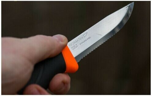 Нож Morakniv Companion черный/оранжевый (14073) - фото №8