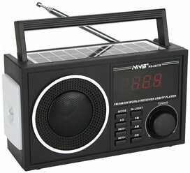 Радиоприёмник FM/AM/MP3 S-2037S / Колонка портативная MP3 / Работа от сети / от аккумулятора / от батареек