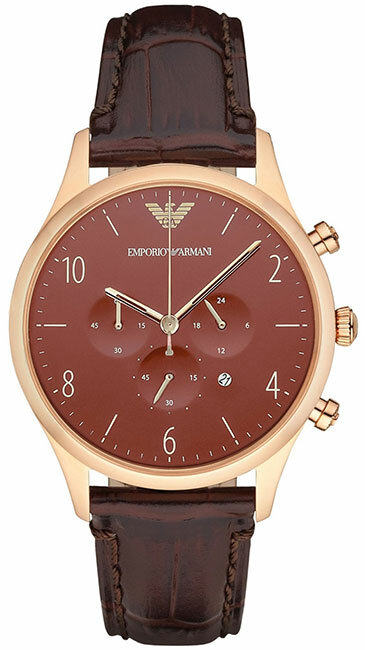 Наручные часы EMPORIO ARMANI Classic, золотой/коричневый