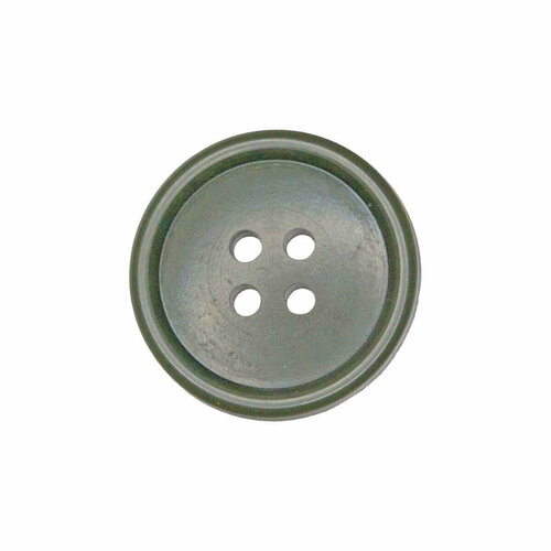 Пуговица пластиковая оливковая 4-х прокольная, Размер 20 мм