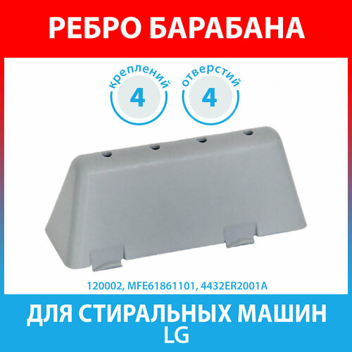 Ребро барабана для стиральных машин LG (MFE61861101, 4432ER2001A) lg 4432er2001a ребро барабана для стиральных машин