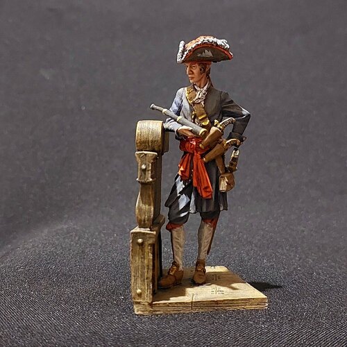 Джек Рэкхем, известный пират начала XVIII века. Фигура 75 мм.