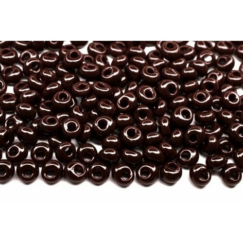 Бисер японский TOHO Magatama 3мм #0046 коричневый, непрозрачный, 5 грамм
