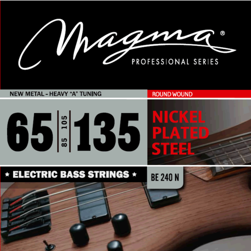 Magma Strings BE240N - Струны для бас-гитары 65-135, Серия: Nickel Plated Steel, Калибр: 65-85-105-135, Обмотка: круглая, никелированая сталь, Натяжен new piston 06h 107 065 am