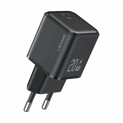 Сетевое зарядное устройство USAMS 20W USB-C с быстрой зарядкой PD цвет: Черный