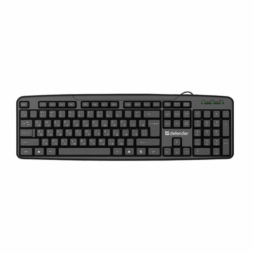 Клавиатура Defender Next HB-440 USB мембранная цвет черный 1 шт 83900₽