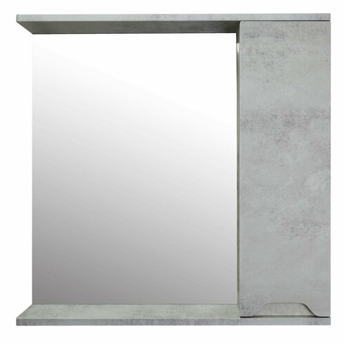 Зеркало-шкаф Loranto Florena 70 700х135х600 правый, светлый бетон (CS00086985)