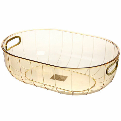 Корзинка для хранения «ламингтон», цвет бежево-персиковый, 31*21*9,5см