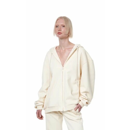 фото Толстовка irnby, размер m, белый, бежевый