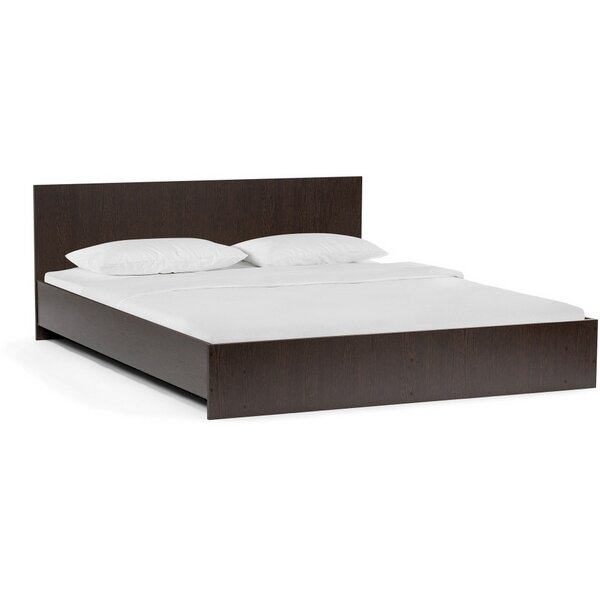 фото Кровать Woodville Адайн 160х200 венге / венге 507385