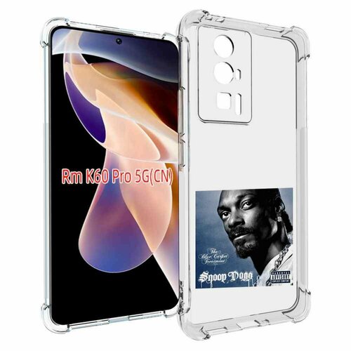 Чехол MyPads Snoop Dogg THA BLUE CARPET TREATMENT для Xiaomi Redmi K60 Pro задняя-панель-накладка-бампер чехол mypads snoop dogg tha blue carpet treatment для xiaomi redmi 11 prime 4g задняя панель накладка бампер