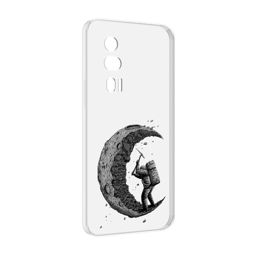 Чехол MyPads камненная луна для Xiaomi Redmi K60 задняя-панель-накладка-бампер