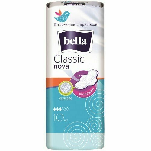 Bella Прокладки Nova Classic Komfort, 10шт, 2 упаковки прокладки bella classic nova сomfort 10 шт