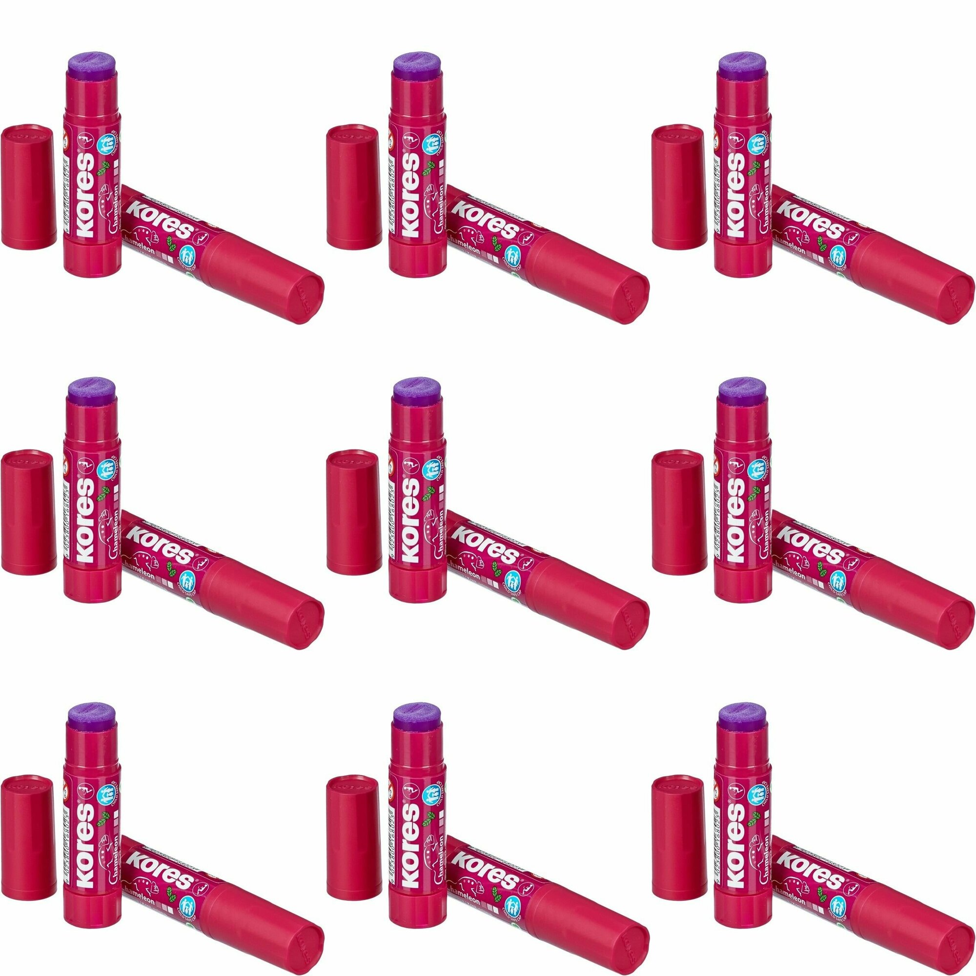 Kores Клей-карандаш Chameleon 8 г 9 шт