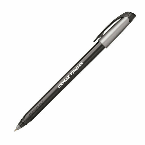 Ручка Ручка шариковая Unimax Trio DC tinted 0,7мм, черн, масл, треуг. неавтом. - 8 шт