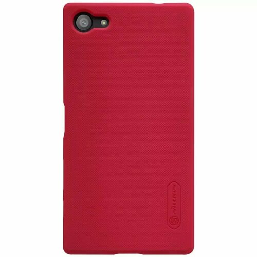 Накладка Nillkin Frosted Shield пластиковая для Sony Xperia Z5 Compact Red (красная) накладка nillkin frosted shield пластиковая для sony xperia z5 compact red красная