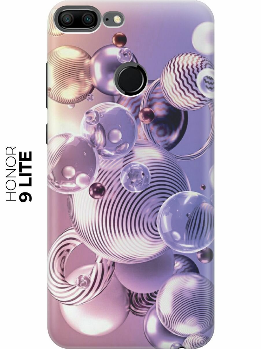 Силиконовый чехол Сиреневые шарики на Honor 9 Lite / Хонор 9 Лайт