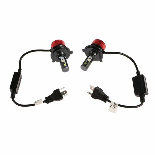 Автолампа светодиодная Н412 В 30 Вт 2160 Лм провод 20 см свет белый 2 шт 1795₽