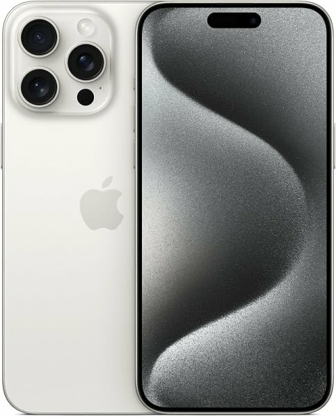 Apple iPhone 15 Pro Max 256GB nano SIM + eSim titanium white (титановый белый) — фото 1