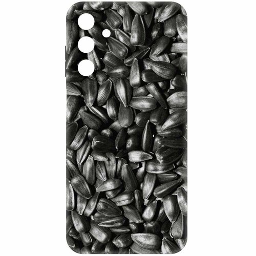 Чехол-накладка Krutoff Soft Case Семечки для Samsung Galaxy A15 4G (A155) черный чехол накладка krutoff soft case мандаринки для samsung galaxy a15 4g a155 черный