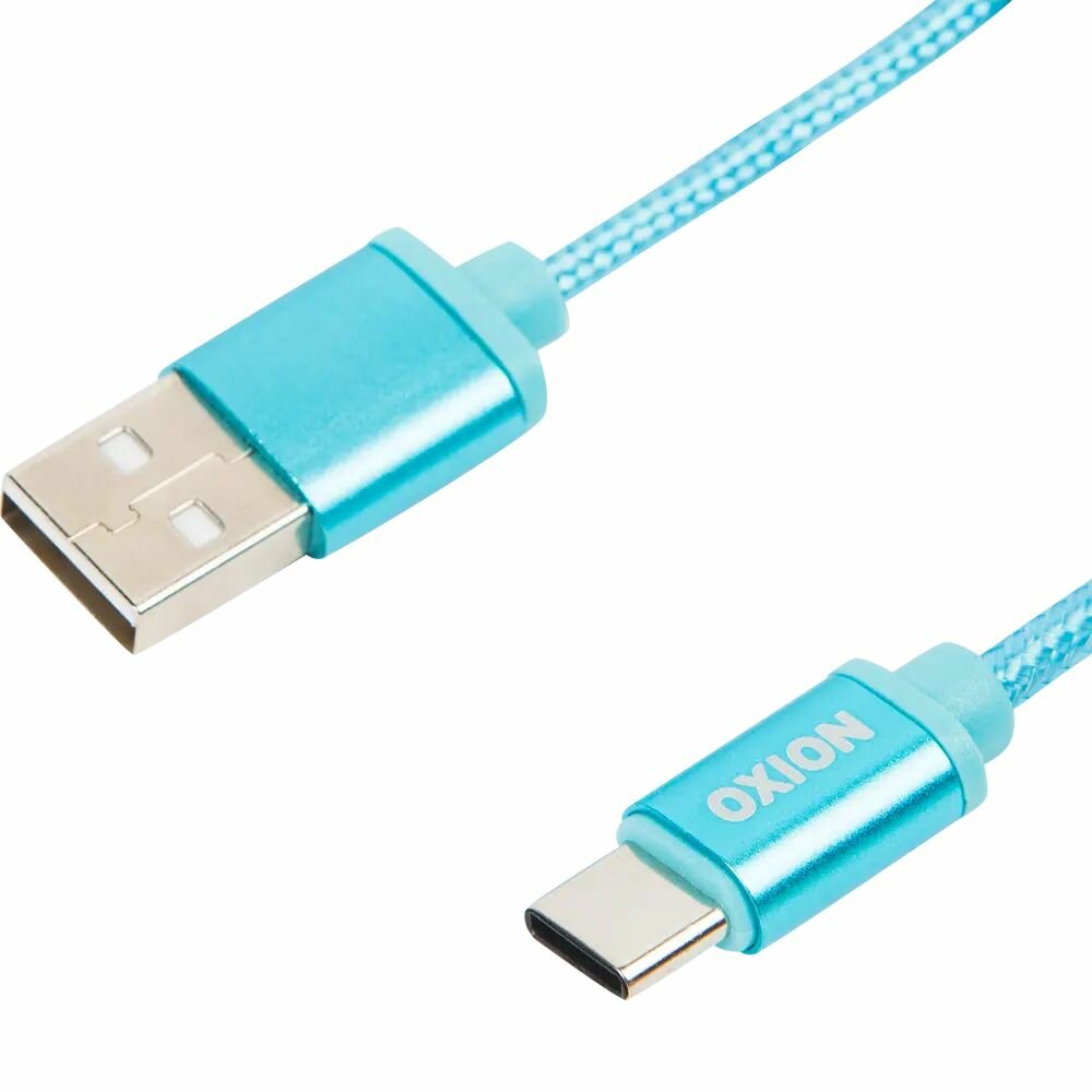 Кабель USB-Type-C 1.3 м 2 A цвет синий