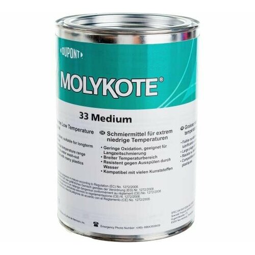 Пластичная морозостойкая смазка MOLYKOTE MEDIUM 33 -73 C.+204 C