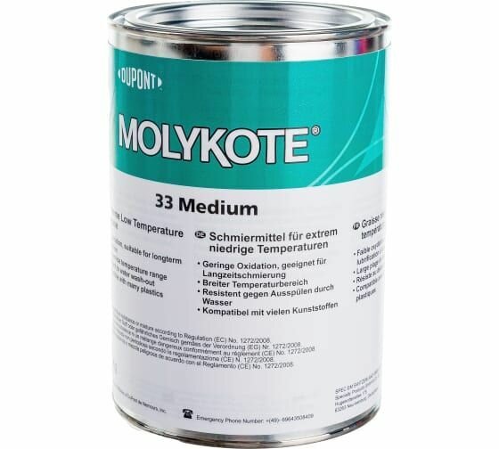 фото Пластичная морозостойкая смазка MOLYKOTE MEDIUM 33 -73 C.+204 C