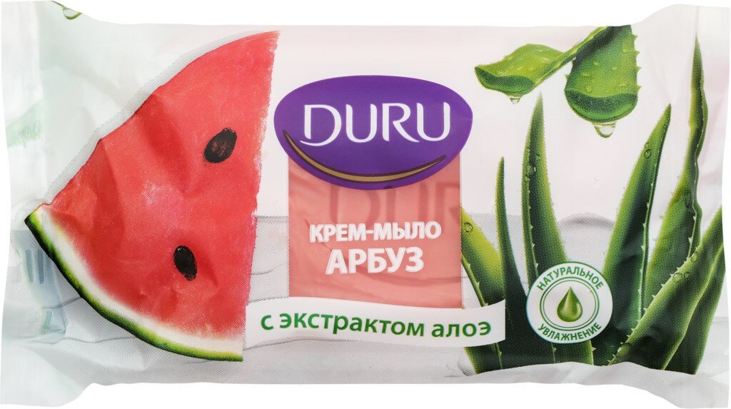 Крем-мыло DURU Арбуз с экстрактом алоэ, 80г, Турция, 80 г