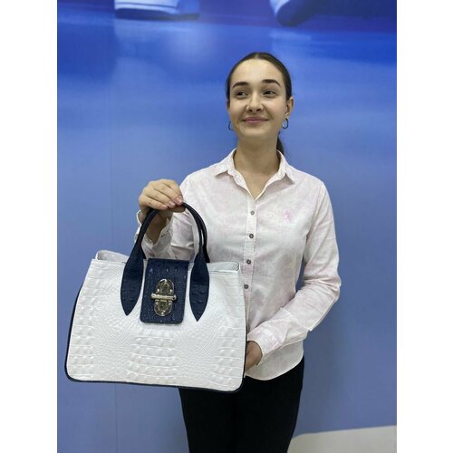 Сумка саквояж , белый