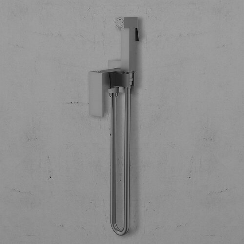 гигиенический душ vincea vhfw 101mb из латуни в комплекте со смесителем черный Гигиенический душ Vincea VHFW-102GM из латуни, со смесителем, вороненая сталь